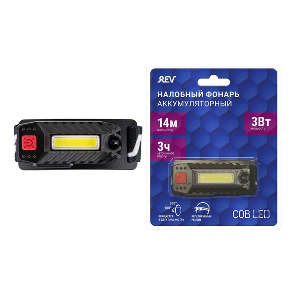 

Налобный фонарь светодиодный аккумуляторный с зарядкой от USB Duwi 29090 2, Черный, 29090 2