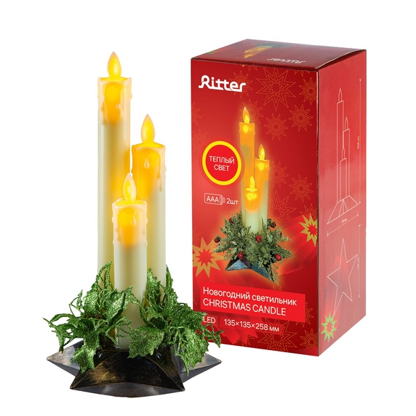 

Декоративная свеча светодиодная Ritter 29298 2, Белый, 29298 2