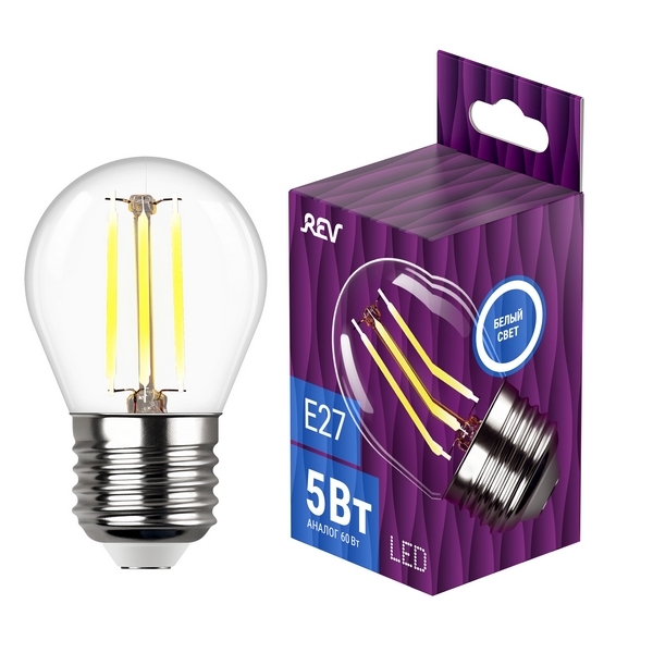 

Лампочка светодиодная филаментная REV 32484 3, 32484 3