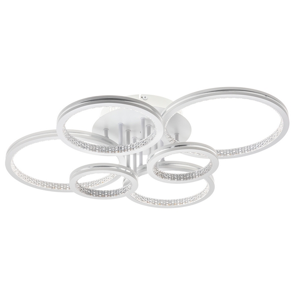 

Люстра потолочная накладная с пультом ду Ritter Lucido 51648 8, Белый, Lucido 51648 8