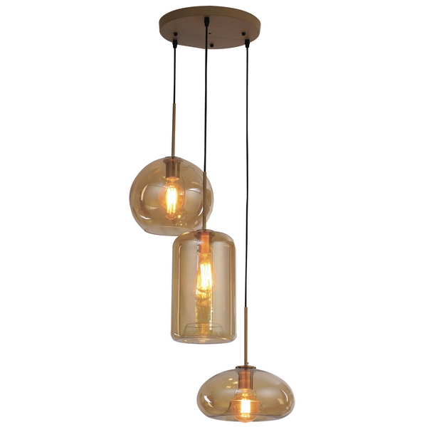 

Подвесной светильник Ritter Glassy 52647 6, Янтарный, Glassy 52647 6