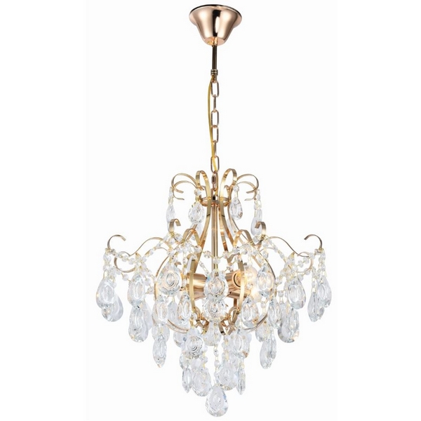 

Подвесная люстра хрустальная Rivoli Thea 1031-304, Золото, Thea 1031-304