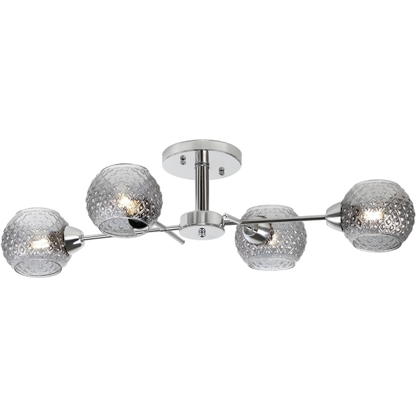 

Люстра потолочная на штанге x Е27 Вт Rivoli Astrid 3091-304, Хром, Astrid 3091-304
