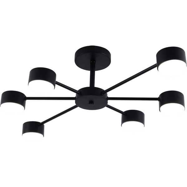 

Потолочная люстра на штанге Rivoli Lesley 3185-306 6хGX53 15 Вт, Черный, Lesley 3185-306