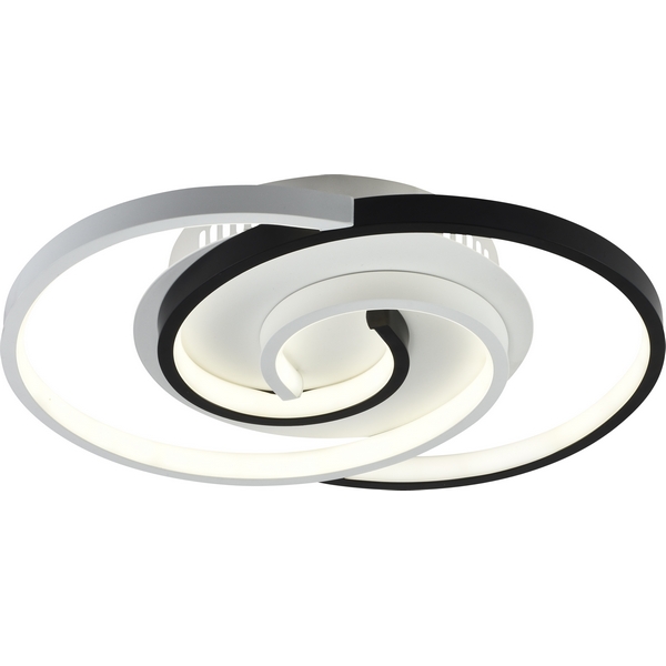

Потолочная LED люстра с ПДУ Rivoli Abby 6101-101, Черный, Abby 6101-101
