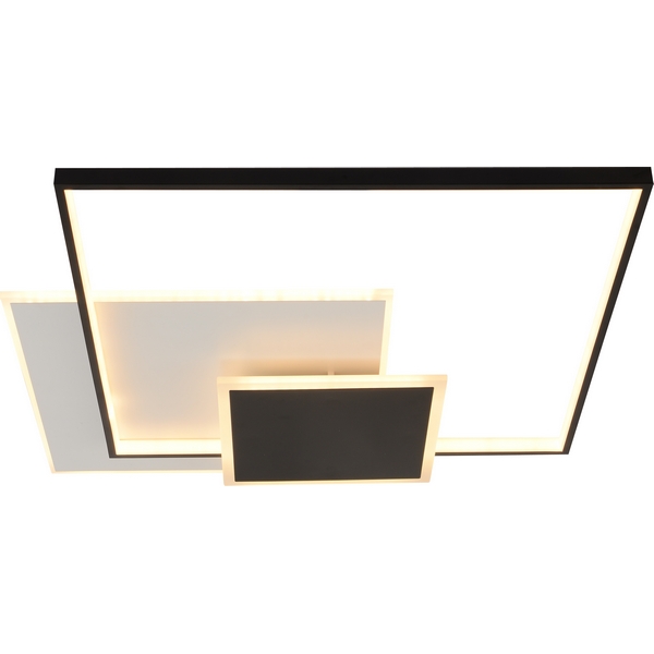 

Потолочная люстра светодиодная с пультом регулировкой цветовой температуры и яркости Rivoli Beryl 6122-103, Черно-белый, Beryl 6122-103