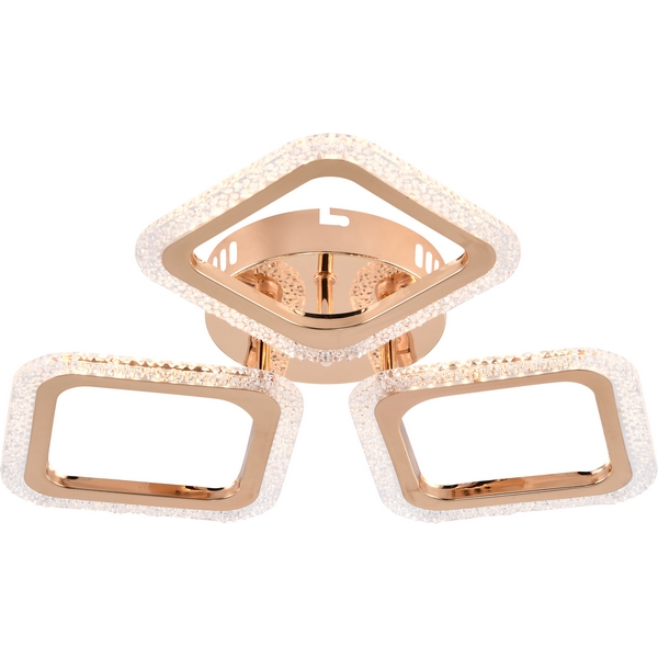 

Люстра потолочная с регулировкой яркости светодиодная на штанге с пультом регулировкой цветовой температуры и яркости Rivoli Frida 6190-703, Золото, Frida 6190-703