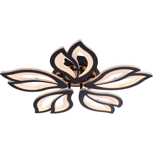 

Потолочная люстра светодиодная Rivoli Lana 6195-733 LED 3000-6250К 100 Вт с пультом, Черный, Lana 6195-733