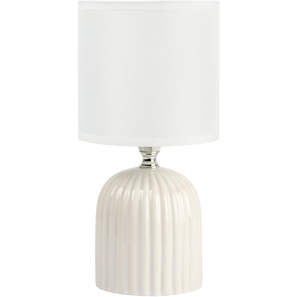 

Настольная лампа Rivoli May 7548-501 1 х Е14 40 Вт керамика белая с абажуром, Белый, May 7548-501