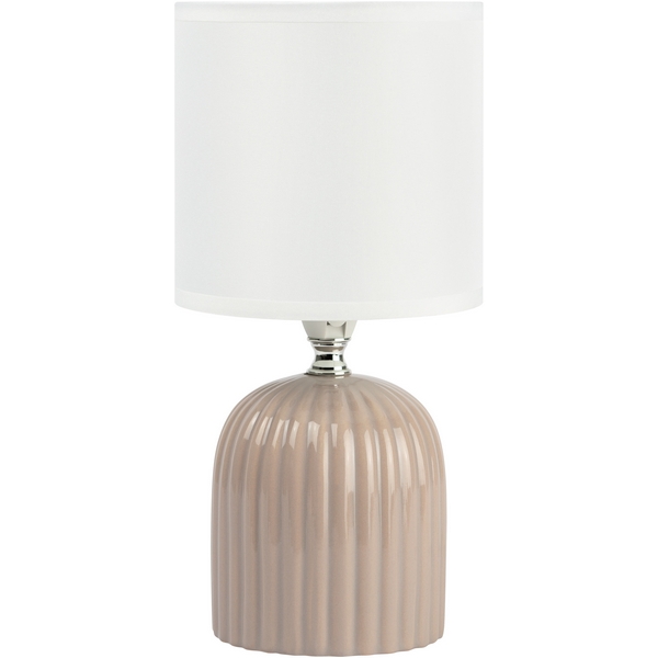 

Настольная лампа Rivoli May 7548-503 1 х Е14 40 Вт керамика серая с абажуром, Белый, May 7548-503