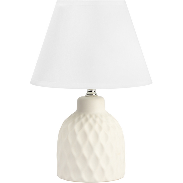 Изображение товара Настольная лампа Rivoli Muriel 7550-501 1 х Е14 40 Вт керамика белая с абажуром