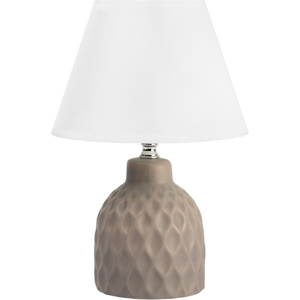 

Настольная лампа Rivoli Muriel 7550-502 1 х Е14 40 Вт керамика бежевая с абажуром, Бежевый, Muriel 7550-502