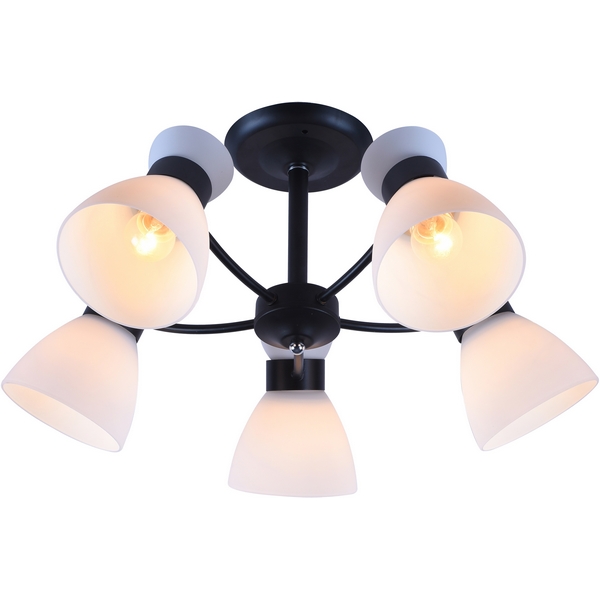 

Потолочная люстра на штанге Rivoli Aemilia 9185-305 5хЕ27 60 Вт, Белый, Aemilia 9185-305