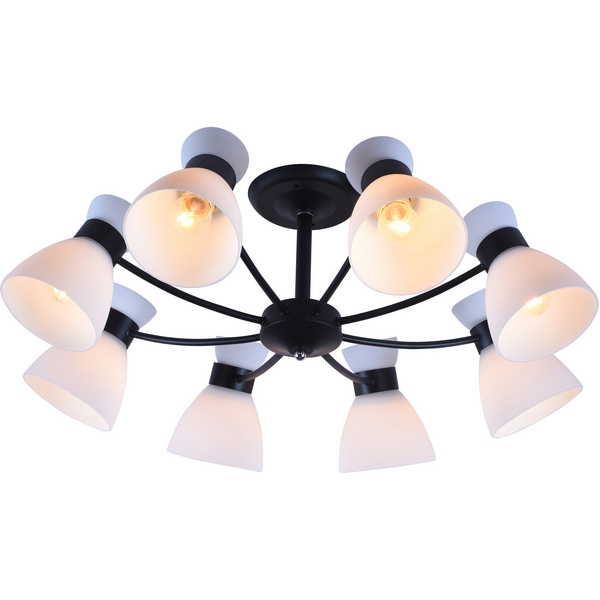 

Потолочная люстра на штанге Rivoli Aemilia 9185-308 8хЕ27 60 Вт, Белый, Aemilia 9185-308