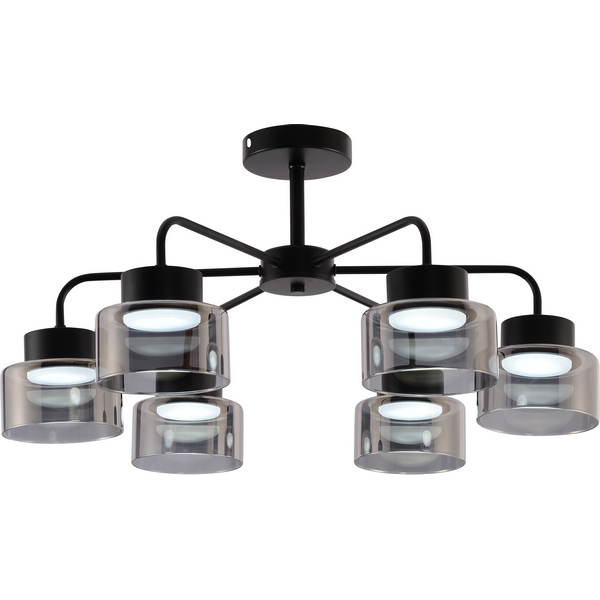 

Потолочная люстра на штанге Rivoli Marsha 9193-306 6хGX53 15 Вт, Черный, Marsha 9193-306