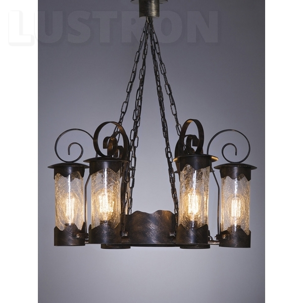 Изображение товара Кованый уличный светильник подвесной Русские фонари Lion 210-96/bc-06 для улицы и сада