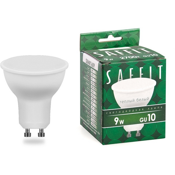 

Лампа светодиодная Saffit SBMR1609 55148 MR16 GU10 9W 230V 2700K, SBMR1609 55148