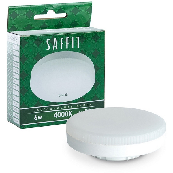

Лампа светодиодная Saffit SBGX5306 55195 GX53 6W 230V 4000K, SBGX5306 55195
