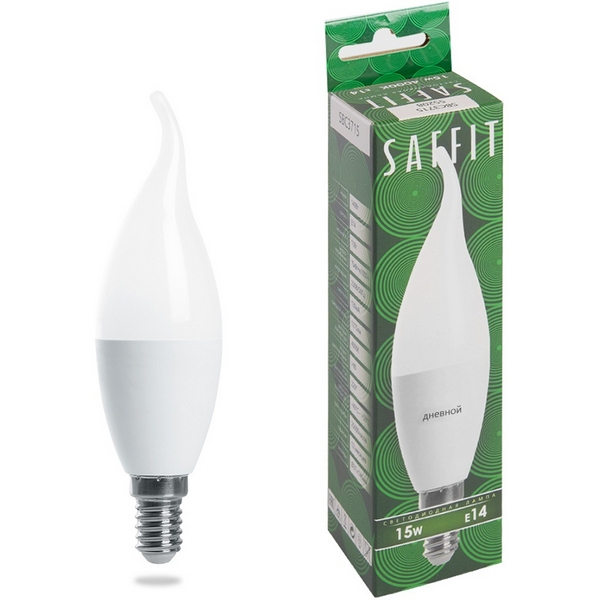 

Лампа светодиодная Saffit SBC3715 55208 Свеча на ветру E14 15W 230V 6400K, SBC3715 55208