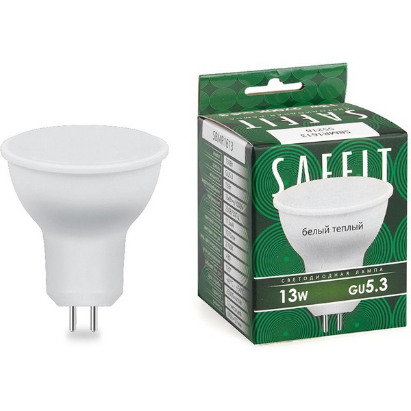 

Лампа светодиодная Saffit SBMR1613 55218 MR16 GU5.3 13W 230V 2700K, SBMR1613 55218
