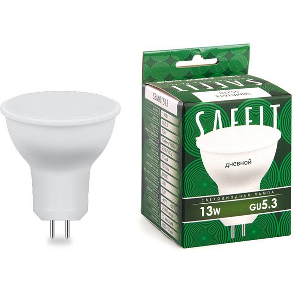 Изображение товара Лампа светодиодная SBMR1613 MR16 GU5.3 13W 230V 6400K Saffit 55220 Изображение товара Лампа светодиодная SBMR1613 MR16 GU5.3 13W 230V 6400K Saffit 55220