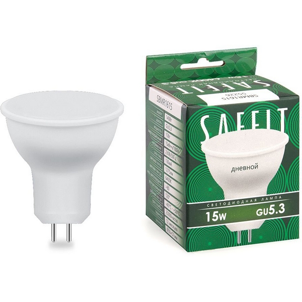 

Лампа светодиодная Saffit SBMR1615 55226 MR16 GU5.3 15W 230V 6400K, SBMR1615 55226