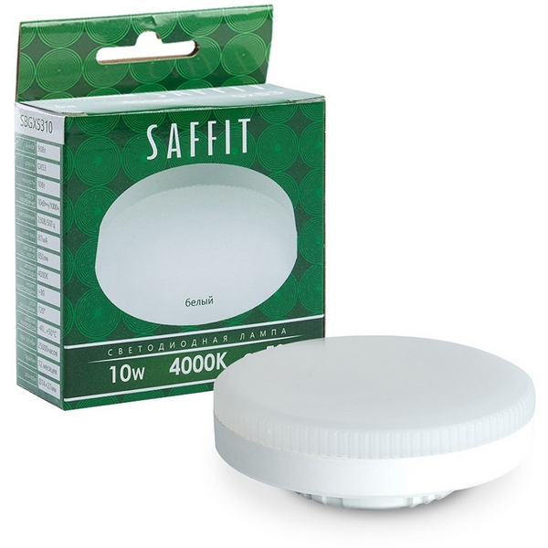 Изображение товара Светодиодная лампа Saffit GX53 10W 4000K нейтральный белый