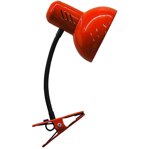 

Интерьерная настольная лампа на прищепке с выключателем Seven Fires Eir 72001.04.26.01, Красный, Eir 72001.04.26.01