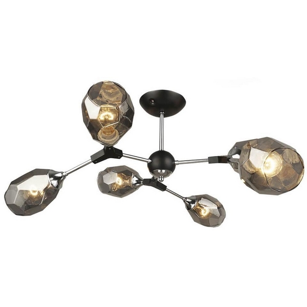 

Потолочная люстра Seven Fires Betney SF3330/6C-BK-CR-SMK, Черный, Betney SF3330/6C-BK-CR-SMK