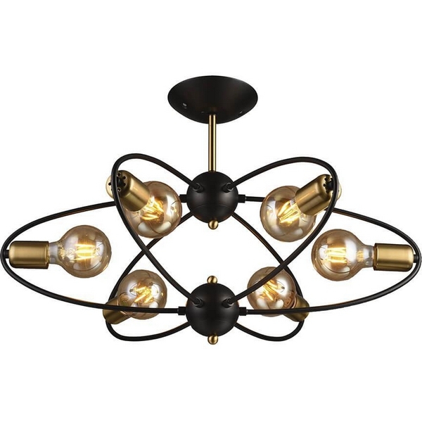 

Потолочная люстра Seven Fires Alona SF3335/6C-BK-AB, Alona SF3335/6C-BK-AB