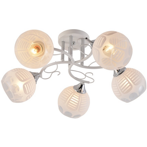 

Потолочная люстра Seven Fires Saffi SF3374/5C-WT-CR-WT, Белый, Saffi SF3374/5C-WT-CR-WT