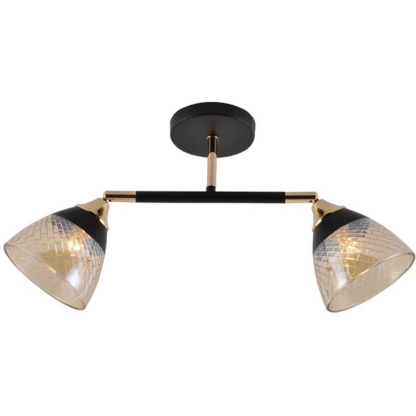 

Спот потолочный на штанге Seven Fires Kelemen SF3379/2C-BK-FGD-AM, Шампань, Kelemen SF3379/2C-BK-FGD-AM