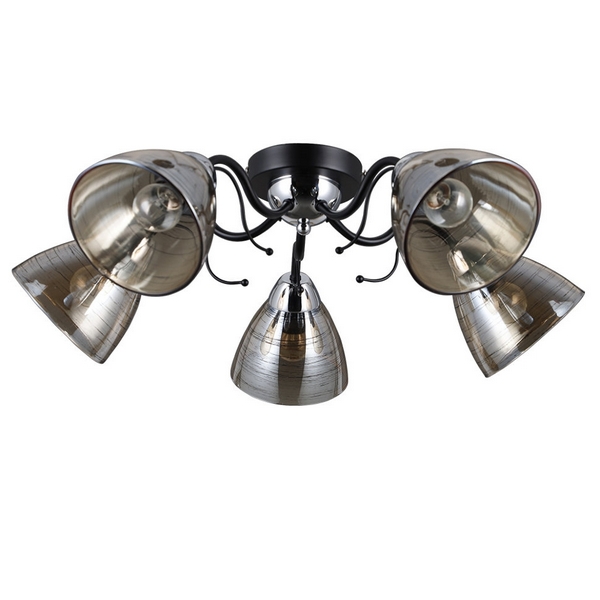 

Потолочная люстра Seven Fires Gressan SF4022/5C-BK-CR, Черный, Gressan SF4022/5C-BK-CR