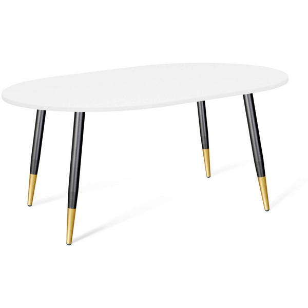 

Стол SHT-TU14/МДФ 120/80 овальный белый шагрень/чёрный муар/золото Sheffilton SHT-TU14 3232836001, SHT-TU14 3232836001