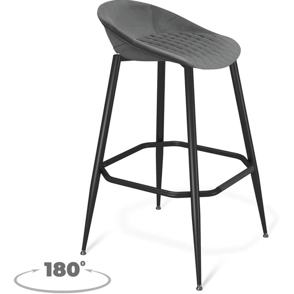 Изображение товара Стул барный Sheffilton SHT-ST19-SF2/S1480 Туманная дымка/черный муар 3709138001 Изображение товара Стул барный Sheffilton SHT-ST19-SF2/S1480 Туманная дымка/черный муар 3709138001