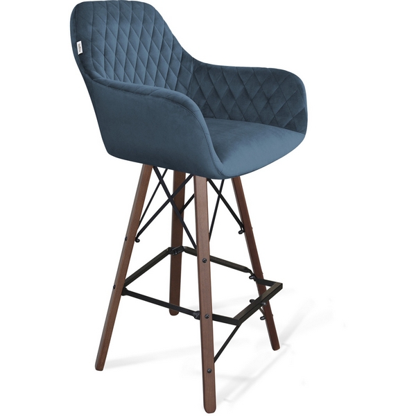 

Стул барный Sheffilton SHT-ST38/S80 тихий океан/темный орех/черный 3987274205, 3987274205