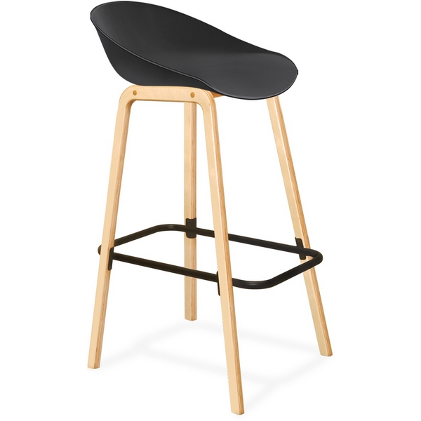 

Стул барный SHT-ST19/S94 черный/прозрачный лак от фабрики Sheffilton, SHT-ST19/S94 4068900401