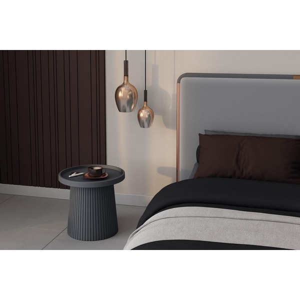 Изображение товара Журнальный столик Sheffilton SHT-CT94 темно-серый стильный и компактный