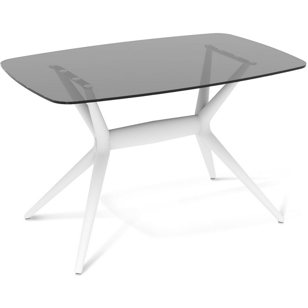 

Стол SHT-TU30-2/TT26 118/77 стекло белый/дымчатый Sheffilton SHT-TU30 5445122504, SHT-TU30 5445122504