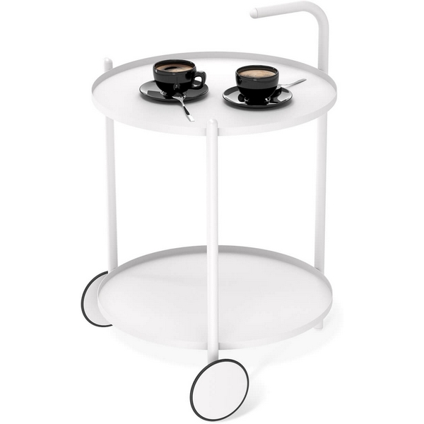 Изображение товара Журнальный столик Sheffilton SHT-CT60 белый муар/белый