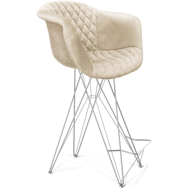 

Стул барный кремовый/хром лак Sheffilton SHT-ST31-С2/S66 8685637301, SHT-ST31-С2/S66 8685637301