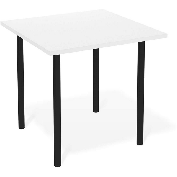 

Стол Sheffilton SHT-TU66/TT 80/80 ЛДСП черный/белый снег 8817630502, 8817630502