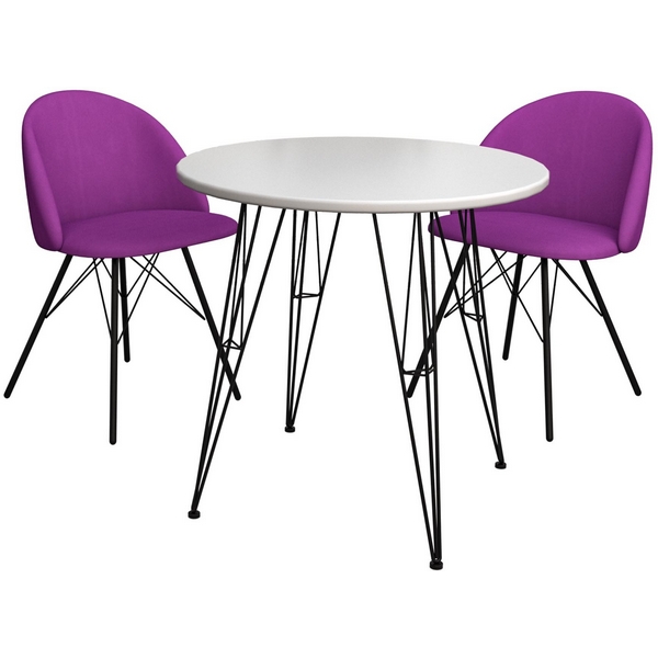 

Обеденная группа SHT-DS10 белый/ягодное варенье/черный муар от фабрики Sheffilton, Белый;черный, SHT-DS10 9012733302