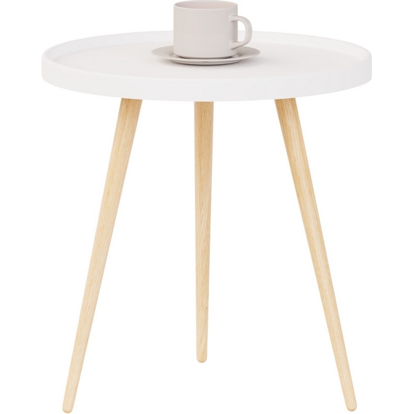 

Стол журнальный Слайн Келли белый 1620181601, 1620181601