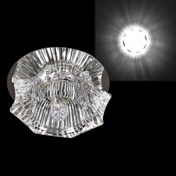 

Точечный светильник Sneha 7603/H-S G9 CR, Хром;прозрачный, 7603/H-S G9 CR