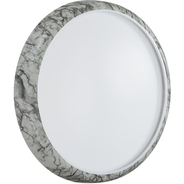 

Настенно-потолочный светильник Sonex Mramo White 7638/DL COLOR SN пластик/бел. мрамор LED 48Вт 4000K D410 IP43, Серый, Mramo White 7638/DL