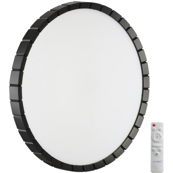 

Настенно-потолочный светильник Sonex Atabi Black 7649/EL PALE SN пластик/белый/черный LED 70Вт 3000-6000К D486 IP43 пульт ДУ, Atabi Black 7649/EL