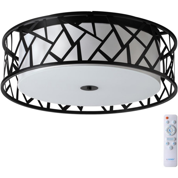 

Потолочный светильник Sonex Fabiana 7700/60L металл/пластик/белый/черный LED 60Вт 3000-6000K D600 IP20 пульт ДУ, Fabiana 7700/60L