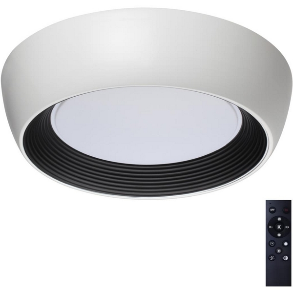 

Потолочный светильник Sonex Cronus 7715/54L металл/акрил/белый/черный LED 54Вт 3000-6500К D500 IP20 пульт ДУ, CRONUS 7715/54L