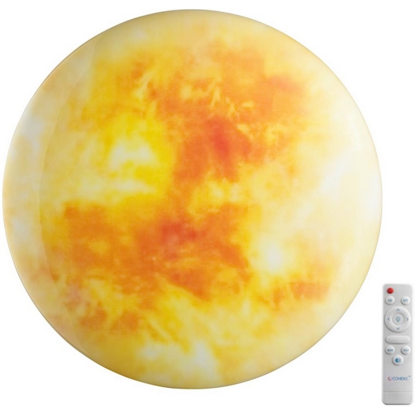 

Настенно-потолочный светильник Sonex Sun 7726/EL пластик/мульти LED 70Вт 3000-6000К D500 IP43 пульт ДУ, Разноцветный, Sun 7726/EL